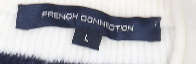 Womens UK Size L French Connection Multicoloured Pullover Jumper