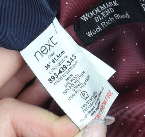 Mens UK Size 36 NEXT Regular Black Suit Jacket