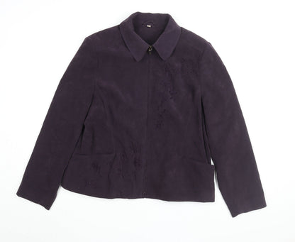 Womens UK Size 16 EWM Purple Basic Jacket