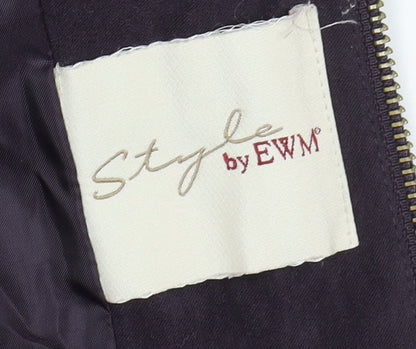 Womens UK Size 16 EWM Purple Basic Jacket