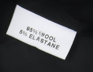 Max Pierre Women's Black Wool Blazer Size 16
