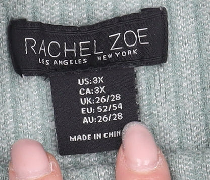 Womens UK Size 26 Rachel Zoe Green Pullover Jumper