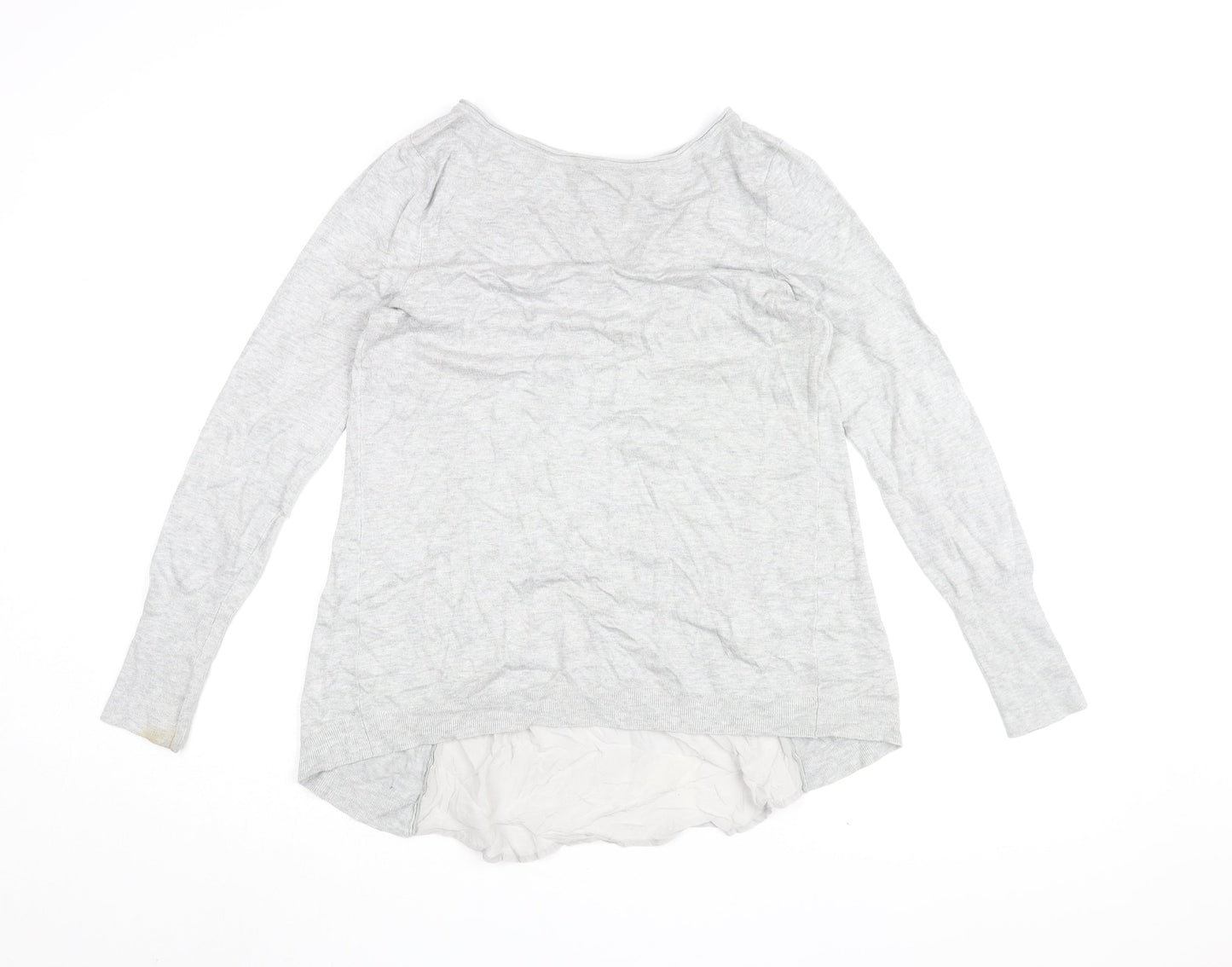 Womens UK Size 12 Mint Velvet Grey Tunic Blouse