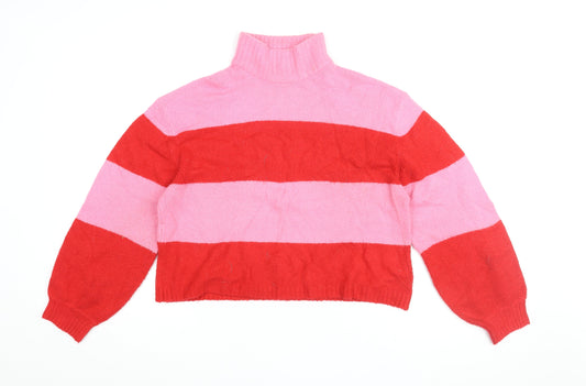 Womens UK Size M Brave Soul Multicoloured Pullover Jumper