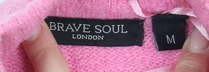 Womens UK Size M Brave Soul Multicoloured Pullover Jumper