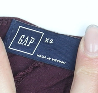 Womens UK Size XS Gap Red Basic Blouse