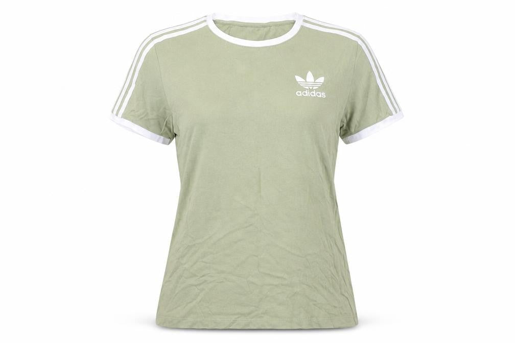 Womens UK Size 6 adidas Green Jersey T-Shirt