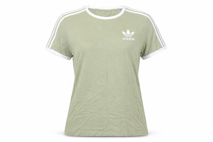 Womens UK Size 6 adidas Green Jersey T-Shirt