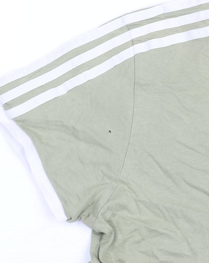 Womens UK Size 6 adidas Green Jersey T-Shirt