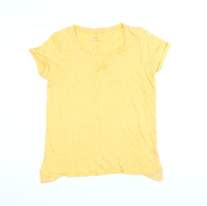 Womens UK Size 12 NEXT Yellow Basic T-Shirt