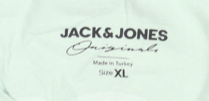 Unisex Adults UK Size XL JACK & JONES Green Basic T-Shirt