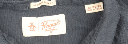 Original Penguin Men's XL Blue Slim Fit Polo Shirt