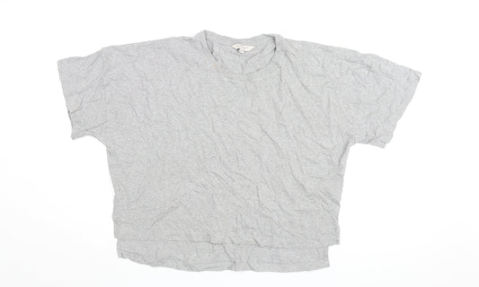 French Connection Women's Grey Crew Neck Basic Tee Size 12