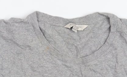 French Connection Women's Grey Crew Neck Basic Tee Size 12