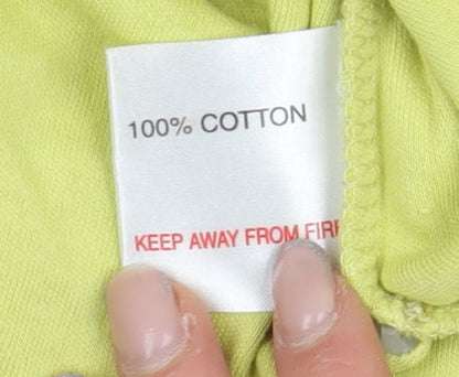 EWM Women's Yellow V-Neck T-Shirt Size 18-20