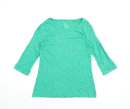 Womens UK Size M Gap Green Basic T-Shirt