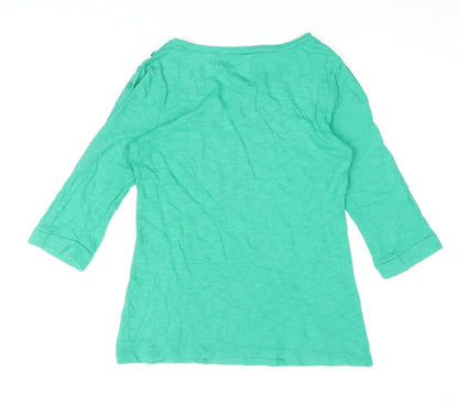 Womens UK Size M Gap Green Basic T-Shirt