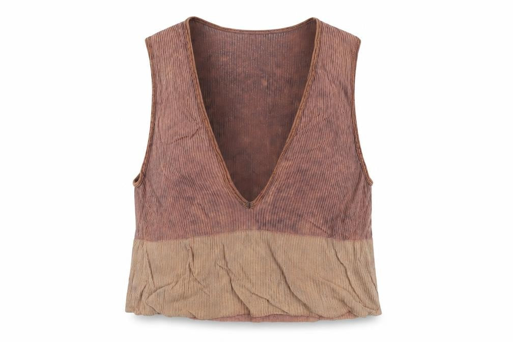 Womens UK Size L BDG Brown Basic Tank