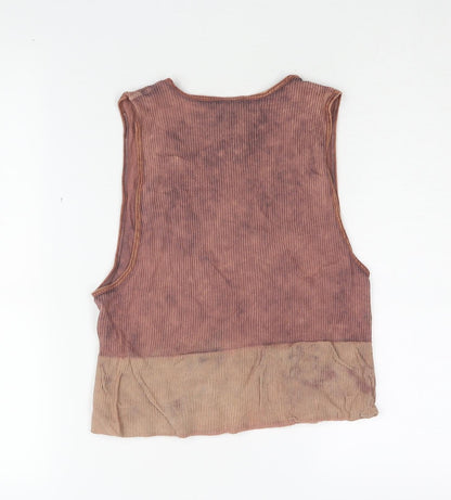Womens UK Size L BDG Brown Basic Tank