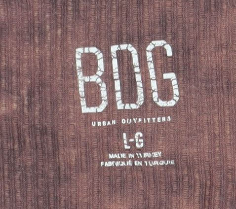 Womens UK Size L BDG Brown Basic Tank