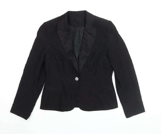 Principles Women's Black Blazer Jacket Size 12