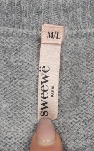 Womens UK Size M Sweewë Grey Pullover Jumper