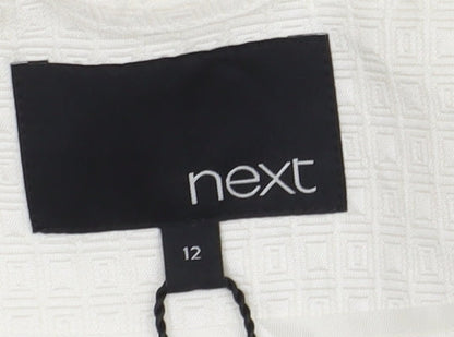 Next Women's Ivory Blazer UK 12 3/4 Sleeve