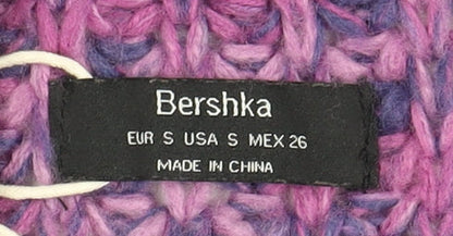 Womens UK Size S Bershka Multicoloured Pullover Jumper