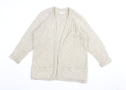 Womens UK Size 10 NEXT Beige Cardigan Jumper