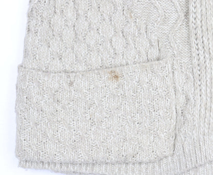 Womens UK Size 10 NEXT Beige Cardigan Jumper
