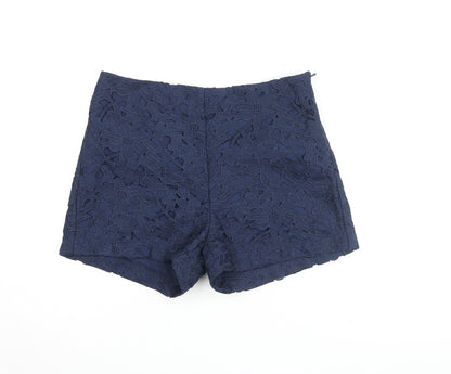 Mango Women's Blue Culotte Shorts, Size 10