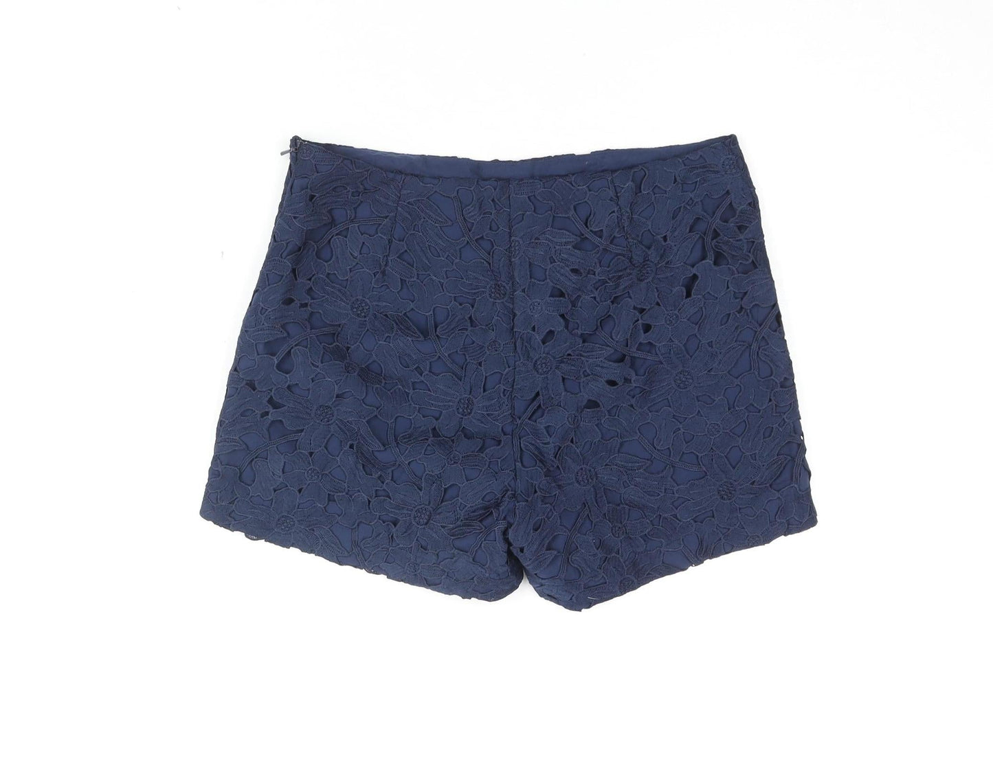 Mango Women's Blue Culotte Shorts, Size 10