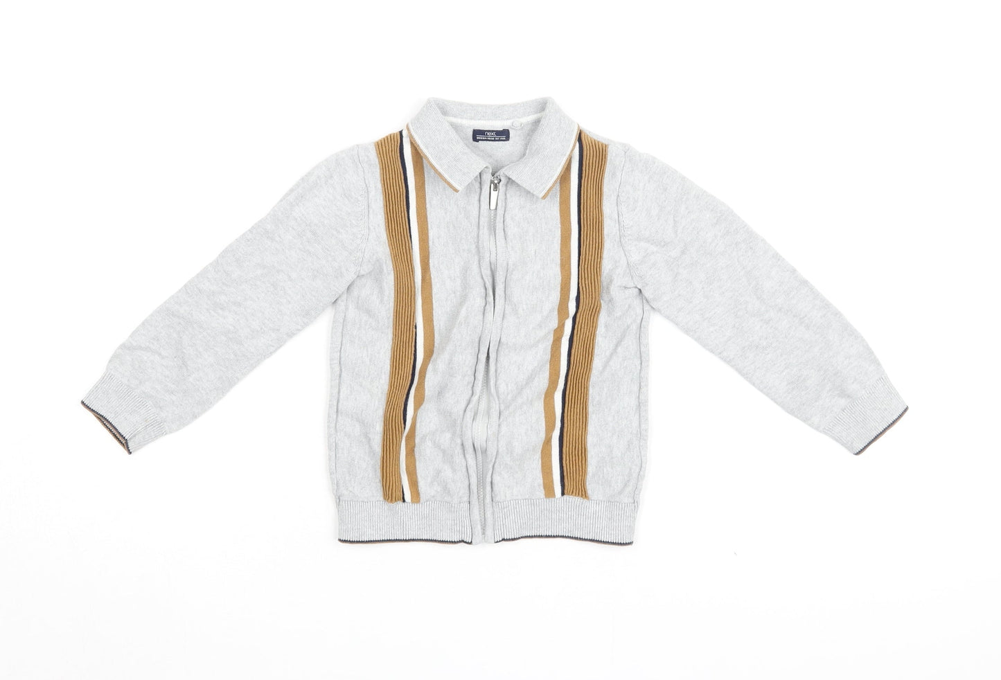 Next Boys Grey Cotton Basic Jacket 3-4 Years