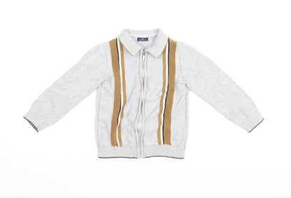 Next Boys Grey Cotton Basic Jacket 3-4 Years