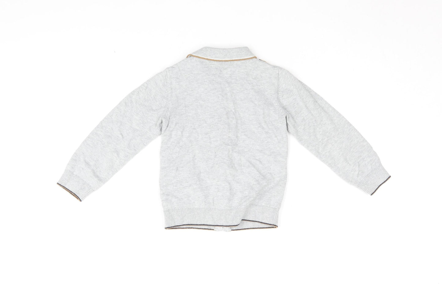 Next Boys Grey Cotton Basic Jacket 3-4 Years