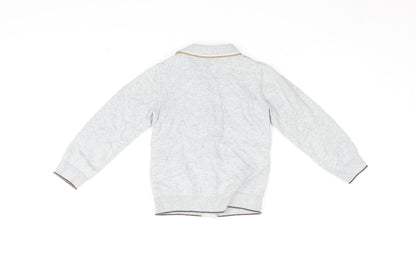 Next Boys Grey Cotton Basic Jacket 3-4 Years