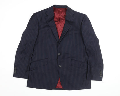 Mens UK Size 40 Marks and Spencer Regular Blue Suit Jacket
