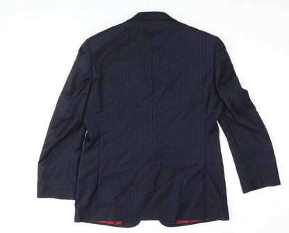 Mens UK Size 40 Marks and Spencer Regular Blue Suit Jacket