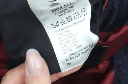 Mens UK Size 40 Marks and Spencer Regular Blue Suit Jacket