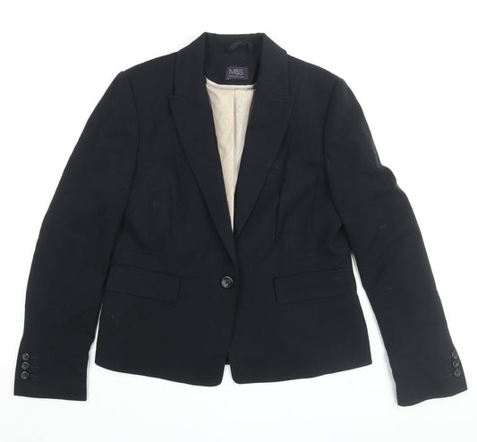 Marks and Spencer Women's Black Blazer UK 12