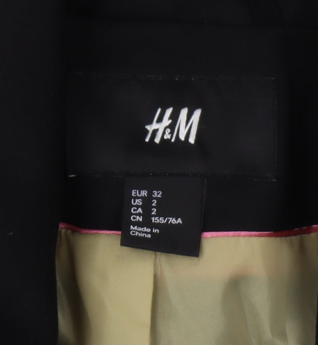 H&M Black Women's Slim Suit Jacket Size 4