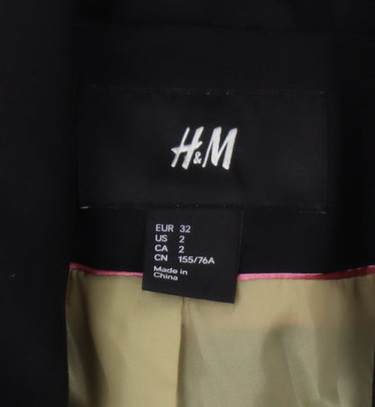 H&M Black Women's Slim Suit Jacket Size 4