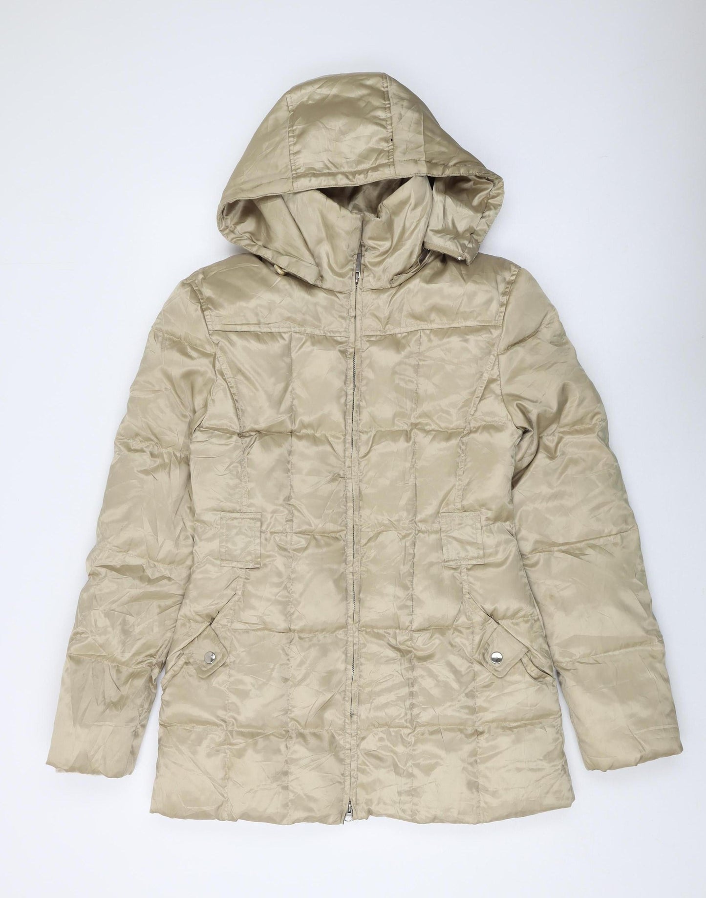 Womens UK Size S Marvin Richards Beige Puffer Jacket