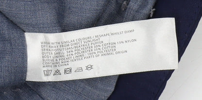 FatFace Women's Blue Puffer Jacket, Size 12, Zip Casual