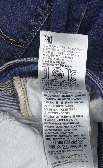 Levi's Womens Blue Skinny Jeans Size 8