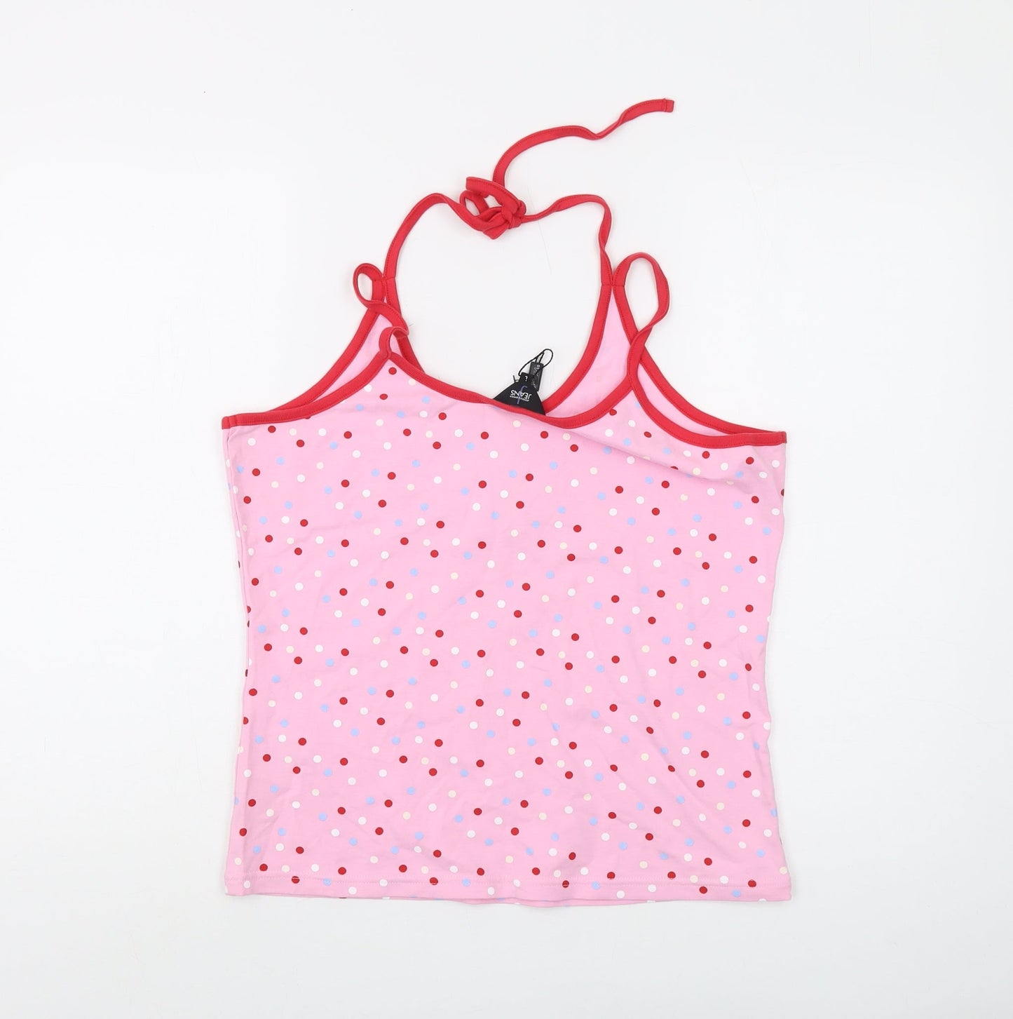 Jasper Conran Jeans Pink Polka Dot Camisole Tank Top, Size L