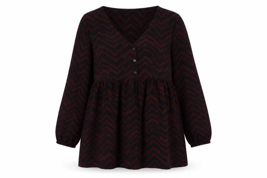 Womens UK Size 12 New Look Black Tunic Blouse