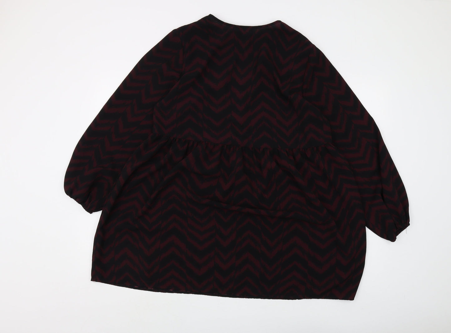Womens UK Size 12 New Look Black Tunic Blouse