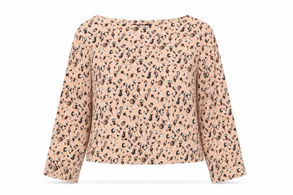 Marks and Spencer Women's Beige Floral Blouse Size 16