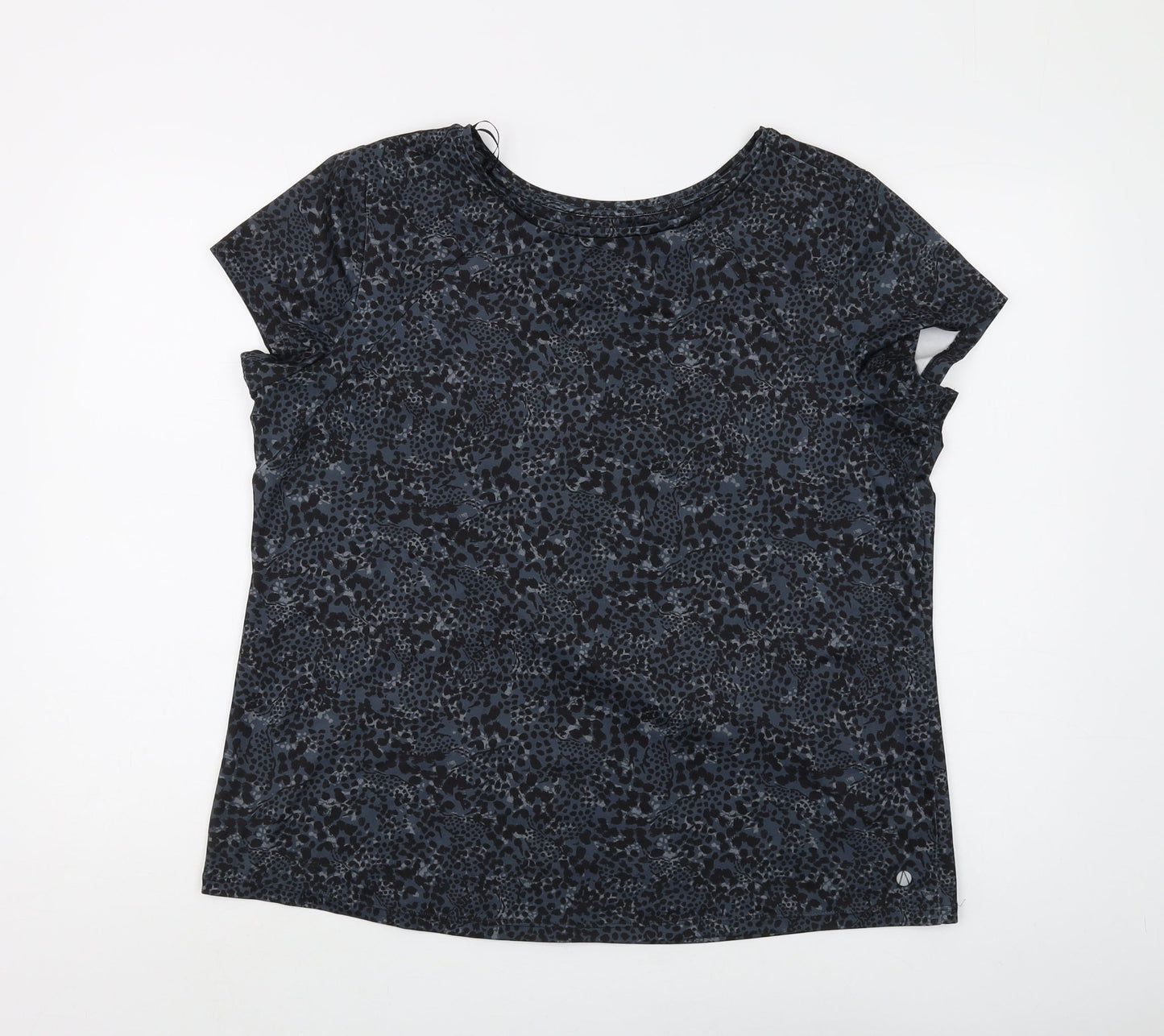 Marks and Spencer Women's Grey Animal Print T-Shirt Size 18